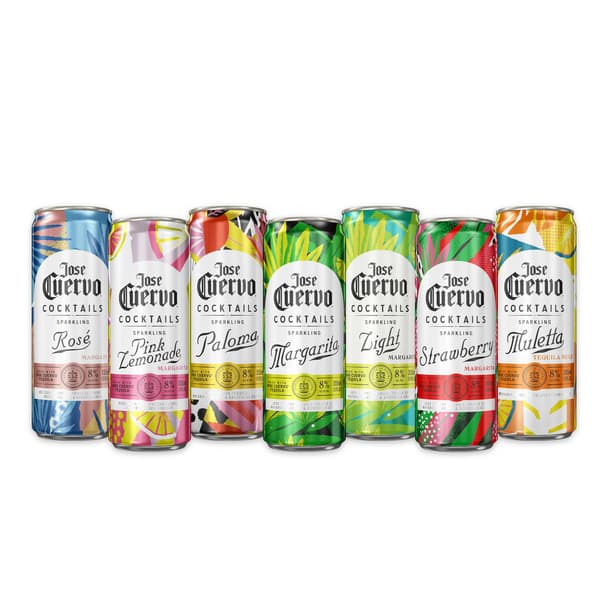 Jose Cuervo Sparkling Margarita Classic Lime Cocktail